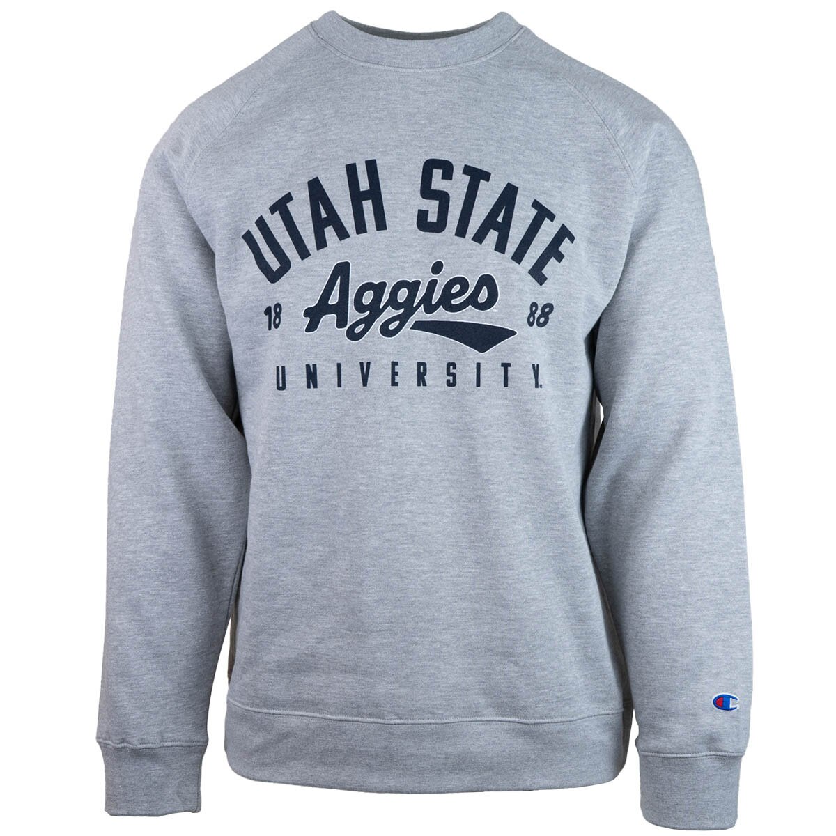 Champion Utah State Aggies 1888 Unisex Crew Sweatshirt gray